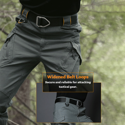 IX9 Tactical Pants for Spring/Summer – Slim Fit, Stretch, Multi-Pocket Combat Cargo Pants for Urban Commute & Outdoor Use