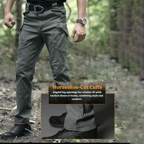 IX9 Tactical Pants for Spring/Summer – Slim Fit, Stretch, Multi-Pocket Combat Cargo Pants for Urban Commute & Outdoor Use