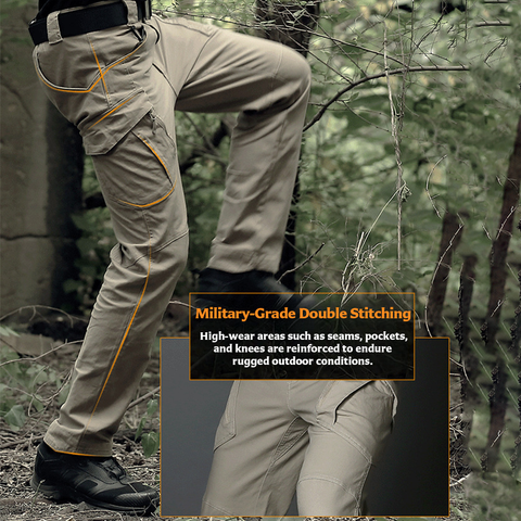 IX9 Tactical Pants for Spring/Summer – Slim Fit, Stretch, Multi-Pocket Combat Cargo Pants for Urban Commute & Outdoor Use
