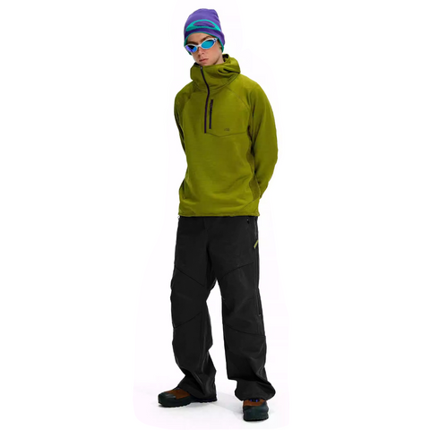 Unisex Gorpcore Waterproof Outdoor Lightweight Hiking Soft Shell Pants, Loose Straight Leg Casual Pants