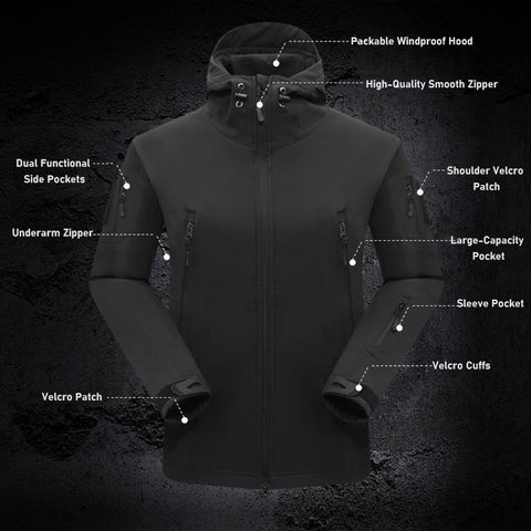 Thermal Windproof Tactical Suits with Polar Fleece Lining