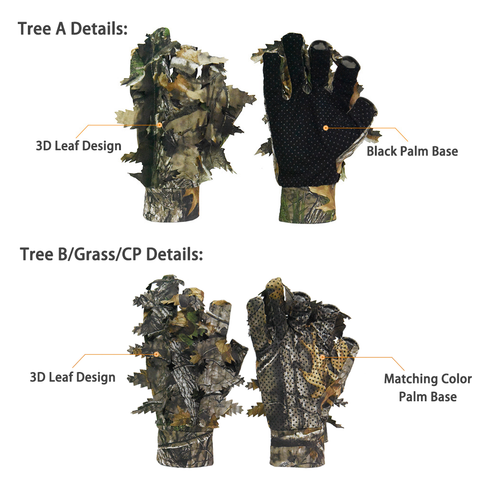 Outdoor Tactical Camouflage Concealment Gloves