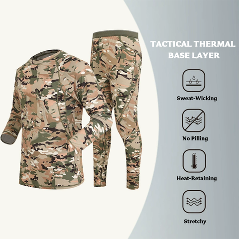 Thermal Fleece-Lined High Stretch Base Layer Set