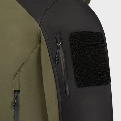 Thermal Hooded Softshell Tactical Jacket with Multiple Pockets