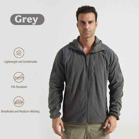 Tactical Hooded Thermal Polar Fleece Jacket