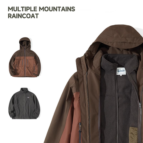 Unisex Gorpcore Lightweight Hard Shell Hiking & Mountaineering 3-in-1 Jacket