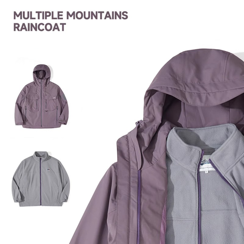 Unisex Gorpcore Lightweight Hard Shell Hiking & Mountaineering 3-in-1 Jacket