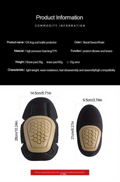 G4 Protective Gear Knee and Elbow Protector Suit