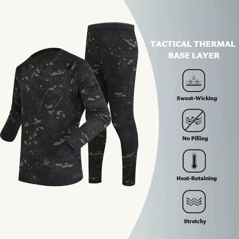 Thermal Fleece-Lined High Stretch Base Layer Set