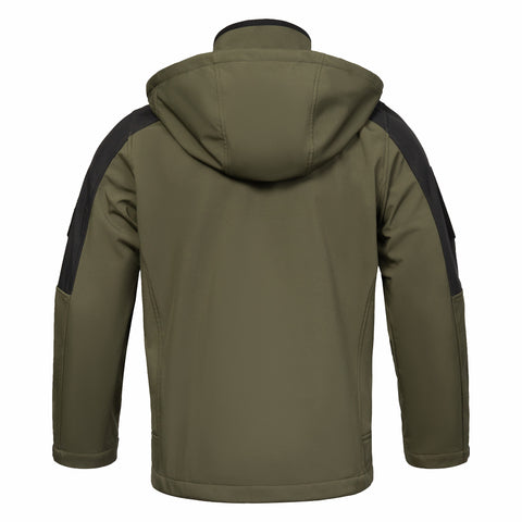 Thermal Hooded Softshell Tactical Jacket with Multiple Pockets