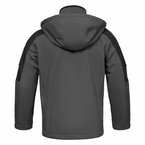 Thermal Hooded Softshell Tactical Jacket with Multiple Pockets