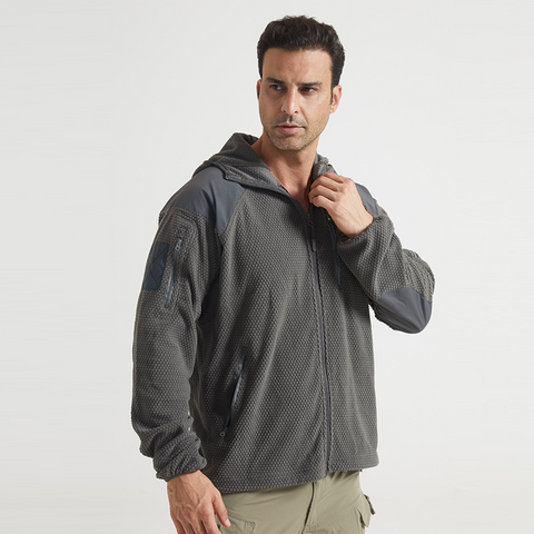 Tactical Hooded Thermal Polar Fleece Jacket