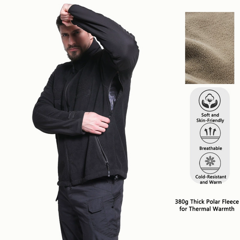Tactical Thermal Stand Collar Polar Fleece Jacket
