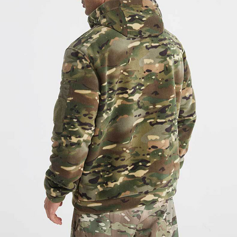 Arctic Fleece Thickened Tactical Hoodie with Thermal Lining