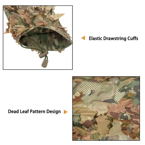 Tactical Lightweight Camo Hunting Ghillie Cloak