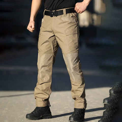 IX6 Waterproof Tactical Pants for Spring/Summer – Slim Fit, Stretch, Multi-Pocket Combat Cargo Pants for Urban Commute & Outdoor Use