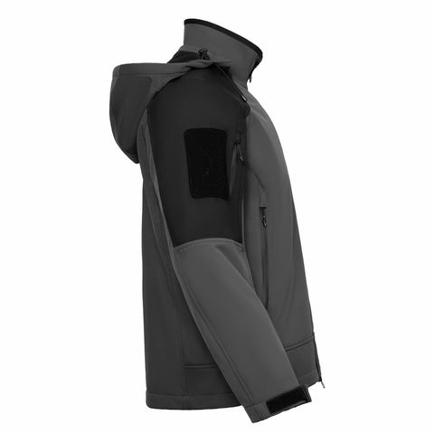 Thermal Hooded Softshell Tactical Jacket with Multiple Pockets
