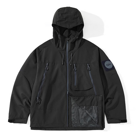 Unisex Gorpcore Outdoor Hiking And Mountaineering Hooded Jacket With Three-proof Fabric