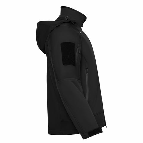 Thermal Hooded Softshell Tactical Jacket with Multiple Pockets