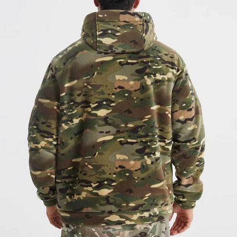 Arctic Fleece Thickened Tactical Hoodie with Thermal Lining