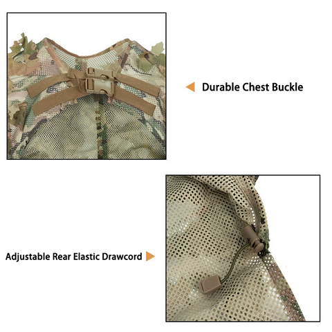 Tactical Lightweight Camo Hunting Ghillie Cloak