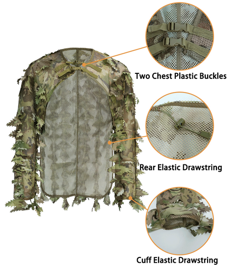 Tactical Lightweight Camo Hunting Ghillie Cloak