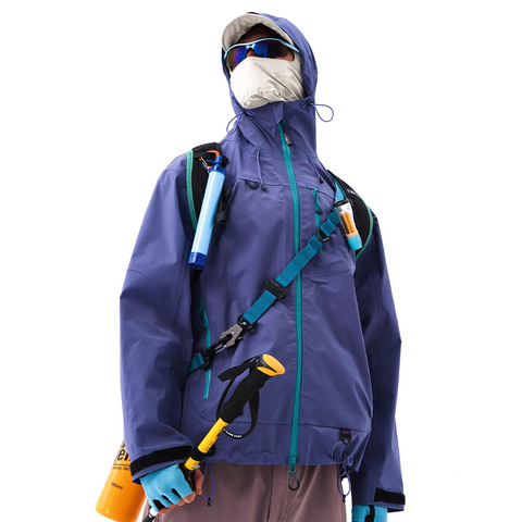 Unisex Gorpcore 3L Laminated Hard Shell Waterproof Hiking & Mountaineering Jacket