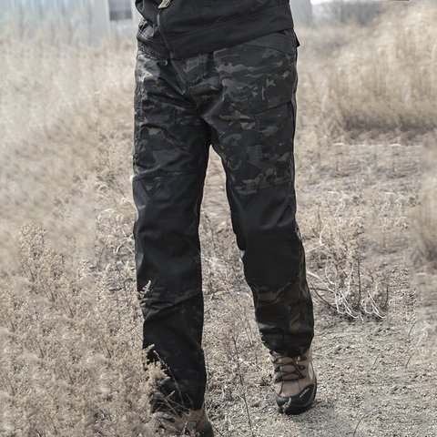 IX6 Waterproof Tactical Pants for Spring/Summer – Slim Fit, Stretch, Multi-Pocket Combat Cargo Pants for Urban Commute & Outdoor Use