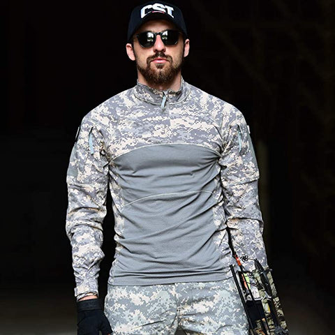 TWP G3 Camouflage Tactical Combat Shirt – Frog Shirt for Training, Airsoft, Hiking, and Outdoor Missions