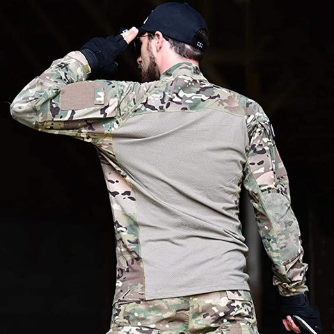 TWP G3 Camouflage Tactical Combat Shirt – Frog Shirt for Training, Airsoft, Hiking, and Outdoor Missions