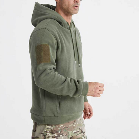 Arctic Fleece Thickened Tactical Hoodie with Thermal Lining