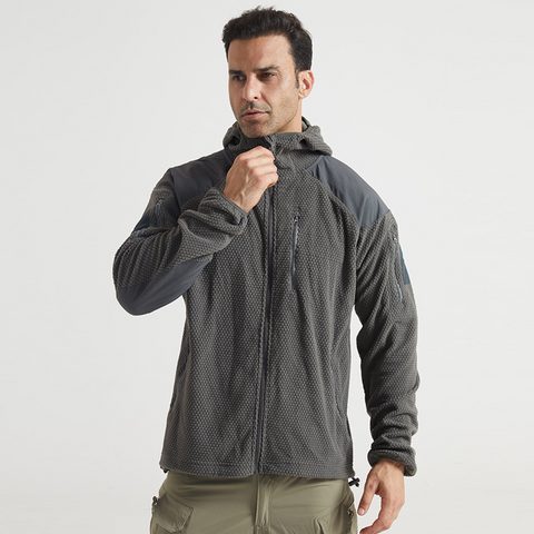 Tactical Hooded Thermal Polar Fleece Jacket