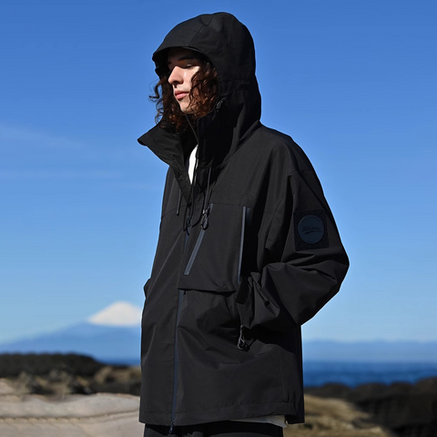 Unisex Gorpcore Outdoor Hiking And Mountaineering Hooded Jacket With Three-proof Fabric