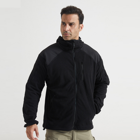 Tactical Hooded Thermal Polar Fleece Jacket