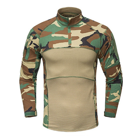TWP G3 Camouflage Tactical Combat Shirt – Frog Shirt for Training, Airsoft, Hiking, and Outdoor Missions