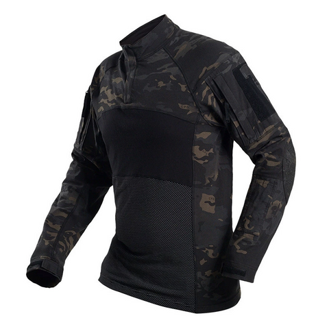 TWP G3 Camouflage Tactical Combat Shirt – Frog Shirt for Training, Airsoft, Hiking, and Outdoor Missions