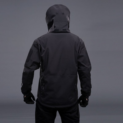 Softshell Special Ops Tactical Jacket Fleece-Lined Hooded Coat – Waterproof, Windproof & Thermal
