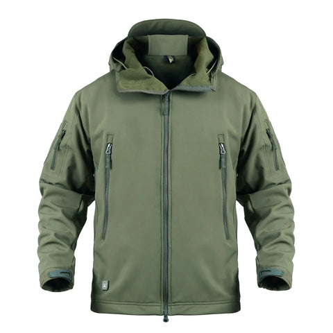 Softshell Special Ops Tactical Jacket Fleece-Lined Hooded Coat – Waterproof, Windproof & Thermal