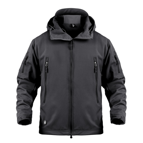 Softshell Special Ops Tactical Jacket Fleece-Lined Hooded Coat – Waterproof, Windproof & Thermal
