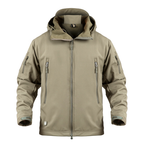 Softshell Special Ops Tactical Jacket Fleece-Lined Hooded Coat – Waterproof, Windproof & Thermal
