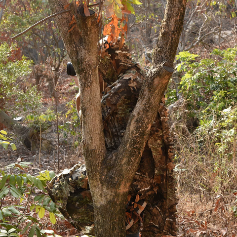 Outdoor Tactical 3D Leaf Camouflage Ghillie Cape Suit