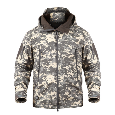 Softshell Special Ops Tactical Jacket Fleece-Lined Hooded Coat – Waterproof, Windproof & Thermal