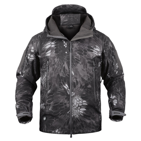 Softshell Special Ops Tactical Jacket Fleece-Lined Hooded Coat – Waterproof, Windproof & Thermal