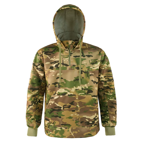 Outdoor Thermal Tactical Camo Fleece Hoodie