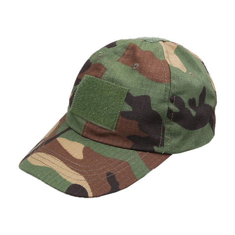 Military-Style Tactical Patch Hat with Adjustable Strap