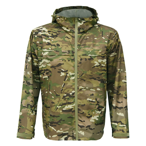 Lightweight UV Protection Camouflage Zip-Up Windbreaker Jacket