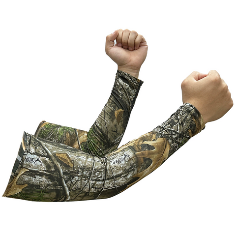 Reversible Outdoor Camo Ice Silk Hunting Sleeves