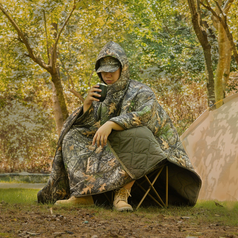 Outdoor Thermal Camouflage Sleeping Bag —— 78.7×59.1 inches