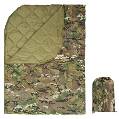 Lightweight Packable Camo Camping Blanket —— 55 × 78.7 inches