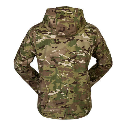 Falcon Water-Repellent Tactical Jacket with 3-Way Adjustable Hood